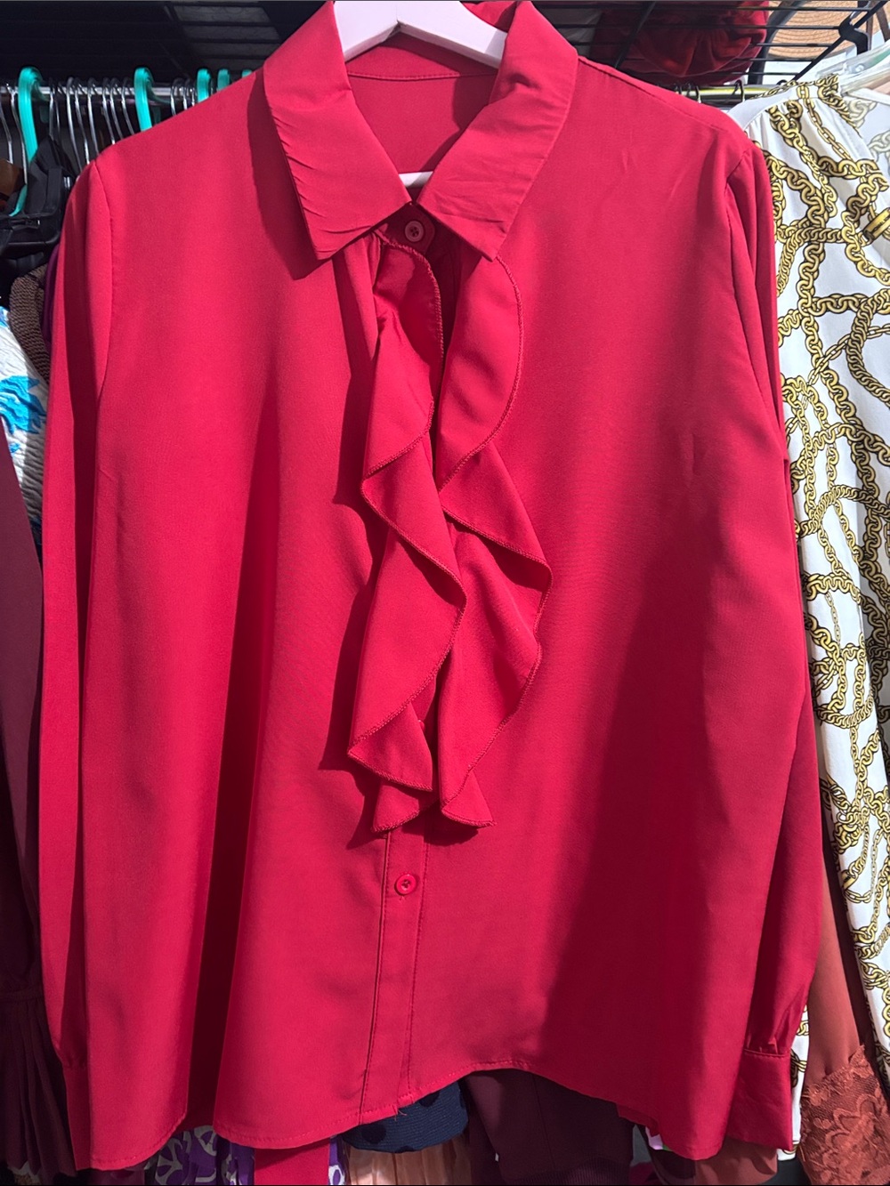 Red bottom down blouse( No brand)
